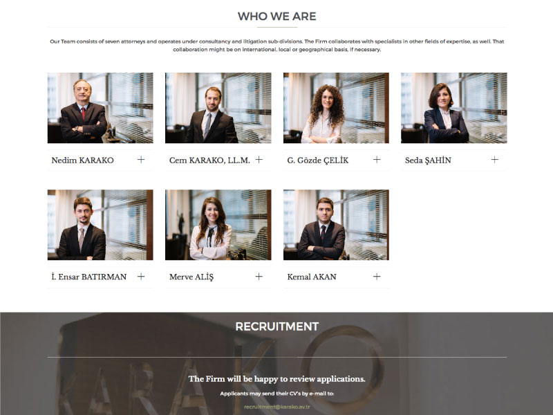 Websitesi Tasarımı - Karako Law Office